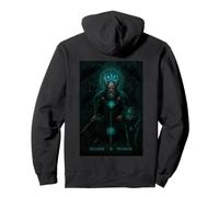 Viking Odin Hugin & Munin Vegvisir Viking Gifts Wolf Pullover Hoodie