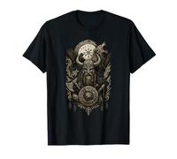 Viking Odin Hugin & Munin Vegvisir Viking Gifts Wolf T-Shirt