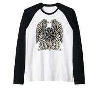 Viking Odin Huginn Muninn Ravens Vegvisir Norse Mythology Raglan Baseball Tee
