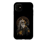Viking Old Norse Mythology God Odin Raven Nordic Warrior Case for iPhone 11
