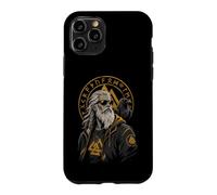 Viking Old Norse Mythology God Odin Raven Nordic Warrior Case for iPhone 11 Pro