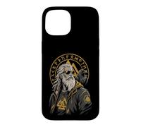 Viking Old Norse Mythology God Odin Raven Nordic Warrior Case for iPhone 15