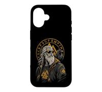 Viking Old Norse Mythology God Odin Raven Nordic Warrior Case for iPhone 16