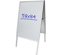 Viking Pavement Sign A1 Aluminium, Galvanized Steel Silver