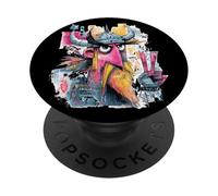 Viking Portrait Norse Warrior Graffiti Pop Graphic Art Stern PopSockets Adhesive PopGrip
