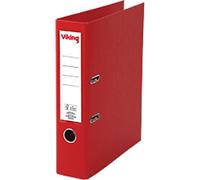 Viking Premium Wide Lever Arch File A4 75 mm Red 2 Rings Plastic Matt Portrait