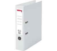 Viking Premium Wide Lever Arch File A4 75 mm White 2 Rings Plastic Matt Portrait