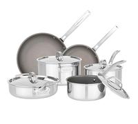 Viking PureGlide Pro 3-Ply Nonstick 10 Piece Cookware Set, Titanium Interior, Oven and Broiler Safe, Induction Ready