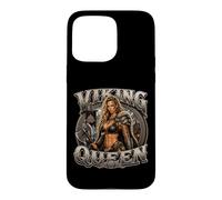 Viking Queen Norse Warrior Woman Norwegian Graphic Design Case for iPhone 15 Pro Max