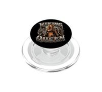 Viking Queen Norse Warrior Woman Norwegian Graphic Design PopSockets PopGrip for MagSafe