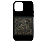 Viking Raccoon Axe Warrior Celtic Rune Forest Case for iPhone 12 mini