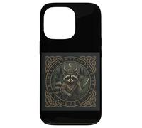 Viking Raccoon Axe Warrior Celtic Rune Forest Case for iPhone 13 Pro