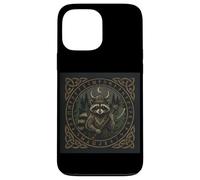 Viking Raccoon Axe Warrior Celtic Rune Forest Case for iPhone 13 Pro Max