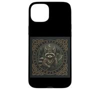 Viking Raccoon Axe Warrior Celtic Rune Forest Case for iPhone 15 Plus