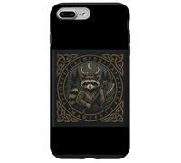 Viking Raccoon Axe Warrior Celtic Rune Forest Case for iPhone 7 Plus/8 Plus