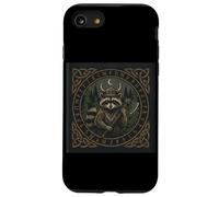 Viking Raccoon Axe Warrior Celtic Rune Forest Case for iPhone SE (2020) / 7/8