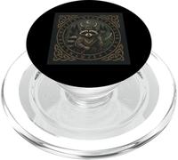 Viking Raccoon Axe Warrior Celtic Rune Forest PopSockets PopGrip for MagSafe