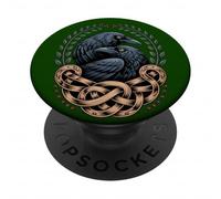 Viking Raven Huginn & Muninn Norse Celtic Retro Mystical PopSockets Adhesive PopGrip