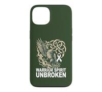 Viking Raven Lung Cancer - Warrior Spirit Unbroken - Cancer Case for iPhone 13