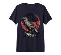 Viking Raven Messenger Celtic Knotwork Premium T-Shirt