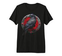 Viking Raven Norse Mythology Crow Gothic Premium T-Shirt