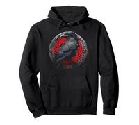 Viking Raven Norse Mythology Crow Gothic Pullover Hoodie