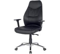Viking Realspace Brent Executive Chair Synchro Tilt Bonded leather 2D Armrest Height-Adjustable Seat Black 110 kg Brent