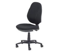 Viking Realspace Jura Office Chair Basic Tilt Fabric Optional Armrest Height-Adjustable Seat Black 110 kg 635 x 495 x 1,060 mm