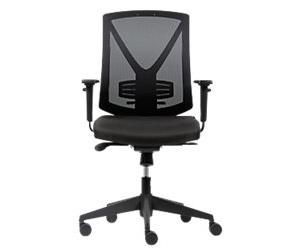 Viking Realspace Karl Operator Chair Synchro Tilt Mesh Height-Adjustable Armrest Height-Adjustable Seat Black 120 kg 640 x 695 mm