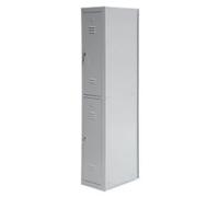 Viking Realspace Metal Locker Adding Unit 2 Doors 1 nest Key lock 300 x 500 x 1,800 mm Grey