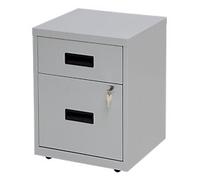 Viking Realspace Mobile Pedestal 2 Drawers Grey 400 x 400 x 510 mm
