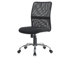 Viking Realspace Ness Office Chair Basic Tilt Fabric Without armrest Height-Adjustable Seat Black 110 kg