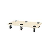 Viking Realspace Rectangular Castor Base Light Brown 680 x 290 x 110 mm