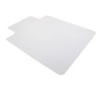 Viking Realspace Standard Chair Mat Polyvinyl Chloride Rectangular with Lip Transparent 120 x 90 cm Hard Floor
