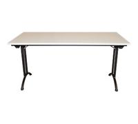 Viking Realspace Standard Rectangular Folding Table Steel, Wood Grey 1,600 x 800 x 750 mm