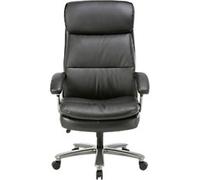 Viking Realspace Zeus Executive Chair Basic Tilt Bonded leather Fixed Armrest Height-Adjustable Seat Black 150 kg