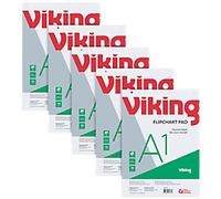 Viking Recycling Flipchart Pad Plain A1 70 gsm 20 Sheets Pack of 5