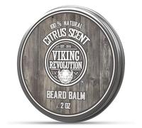 Viking Revolution - Beard Balm - Natural Beard Balm For Men With Argan & Jojoba Oils- Styles, Strengthens & Softens - Beard Wax - Gifts For Men - Citrus - 57 g