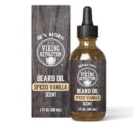 Viking Revolution - Beard Oil - All Natural Variety Beard Oil For Men With Argan & Jojoba Oils - Softens, Smooths & Strengthens - Gifts For Men - Spiced Vanilla - 30 ml