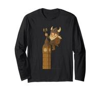 Viking Riding Big Ben Boys Girls Men Women Kids Adult London Long Sleeve T-Shirt