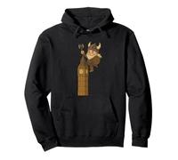 Viking Riding Big Ben Boys Girls Men Women Kids Adult London Pullover Hoodie