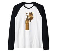 Viking Riding Big Ben Boys Girls Men Women Kids Adult London Raglan Baseball Tee