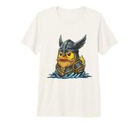 Viking Rubber Duck Goose Vike Helmet Ruber Duckie Premium T-Shirt