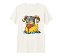 Viking Rubber Duck Goose Vike Helmet Ruber Duckie Premium T-Shirt