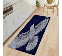 Viking Runes Animals Birds Runner Rug for Entryway 60 x 150 cm Long Carpet, Abstract Art Rug Runners Bedroom Floor - Washable Non-shedding Carpets for Hallway Entryway Kitchen