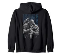 Viking Runes Auf nach Walhalla Viking Nordic Mythology Zip Hoodie