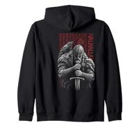 Viking Runes Auf nach Walhalla Viking Nordic Mythology Zip Hoodie
