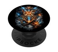 Viking Runes Nordic Culture Gifts Vikings Symbol PopSockets Adhesive PopGrip