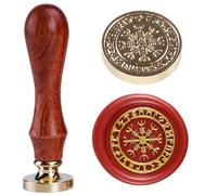 Viking Runes Sealing Wax Stamps Norse Runic Elder Futhark Seal Stamp Circle Talisman Celtic Knot Wax Seal Stamp Viking Stencil Celtic Brass Patterns