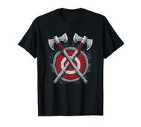 viking shield and axe american norse mythology T-Shirt